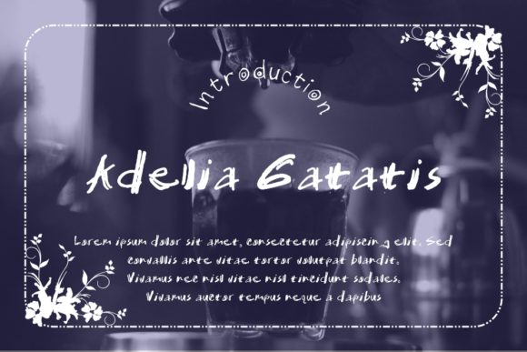 Adelia Gatatis: The Script Handwritten Font for Marketers