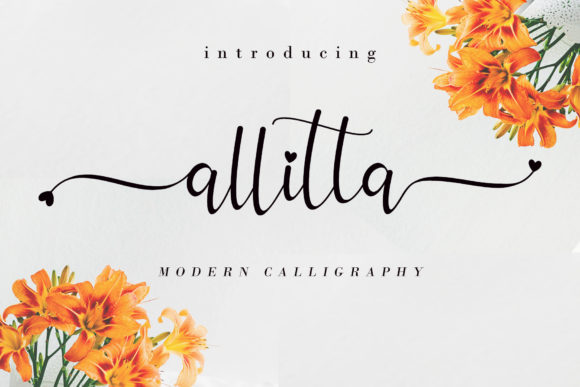 Allitta: A Handwritten Font for Elegant Web Design