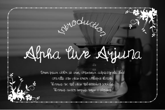 Alpha Live Arjuna: The Brush Script Font for Bold Marketing