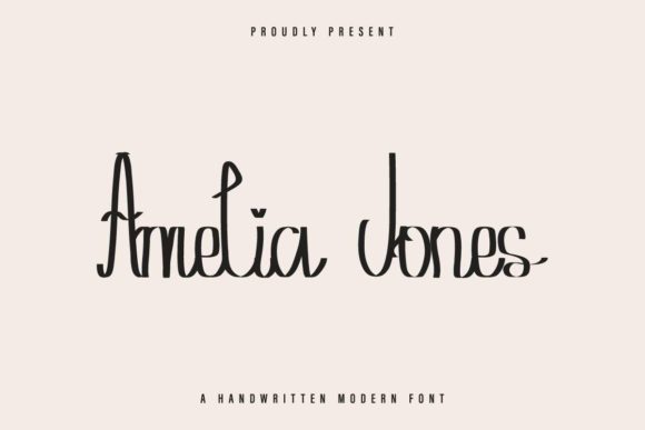Amelia Jones: A Balanced Script Font for Branding