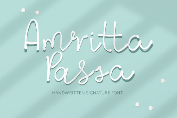 Amritta Passa: A Friendly Script Font for Web Design