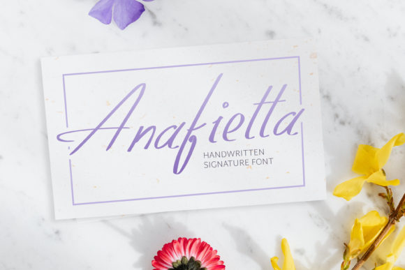 Anafietta: A Modern Script Font for Web Design