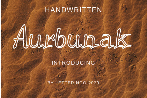 Aurbunak: The Script Handwritten Font for Digital Brands