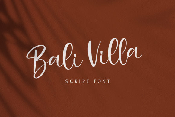 Bali Villa: The Handwritten Font for Elegant Branding