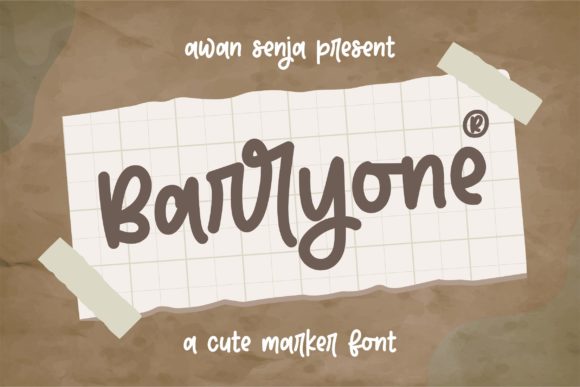 Barryone: The Authentic Script Font for Makers