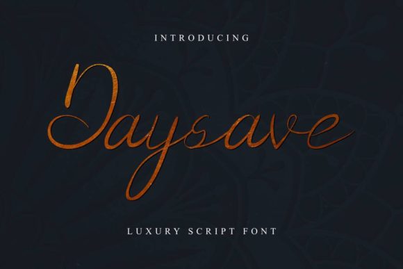 Daysave Font for Elegant Handmade Designs