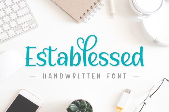 Establessed: A Sweet Handwritten Font for Editorial Design