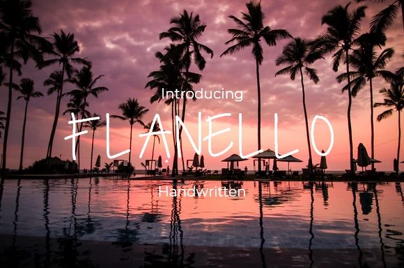 Flanello: A Handwritten Typeface for Modern Web Design