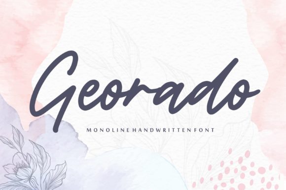 Georado: A Sweet Handwritten Typeface for Editors
