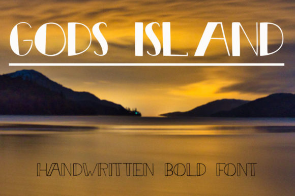 Gods Island: A Bold Handwritten Font for Makers