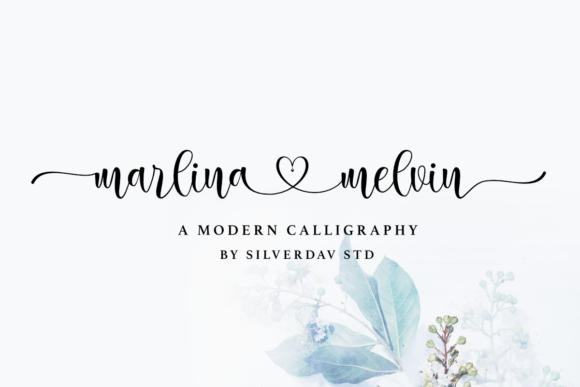 Marlina Melvin: A Romantic Script Font for Crafters