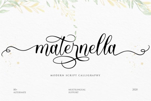 Maternella: A Timeless Script Font for Makers