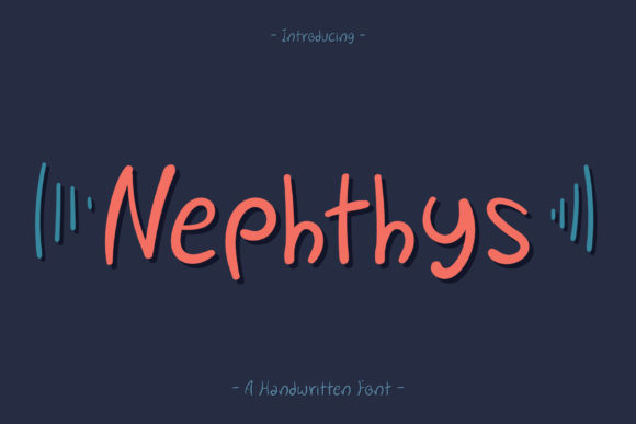 Nephthys: A Neat Script Font for Editorial Design