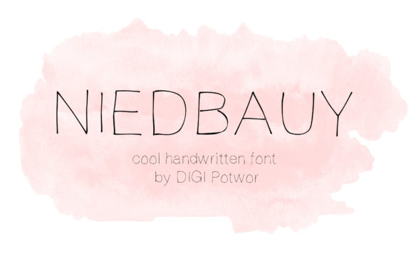 Niedbauy: A Friendly Handwritten Font for Web Design