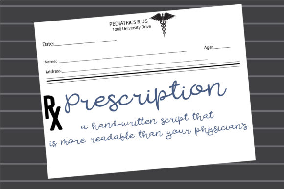 PN Prescription: A Sweet Handwritten Font for Branding