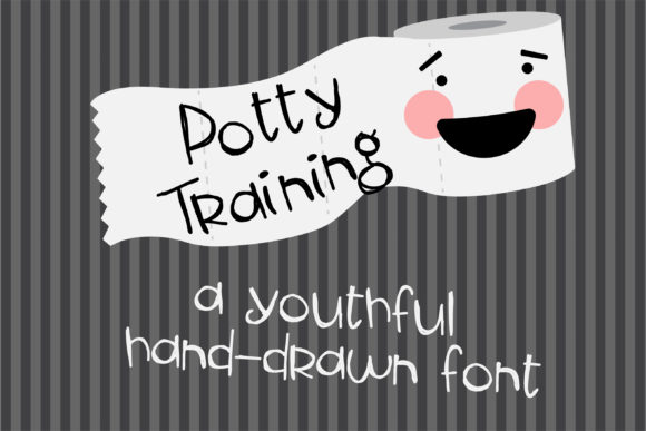 Potty Training Font for Playful Branding