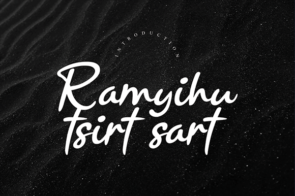 Ramyihu Tsirt Sart: A Handwritten Font for Makers