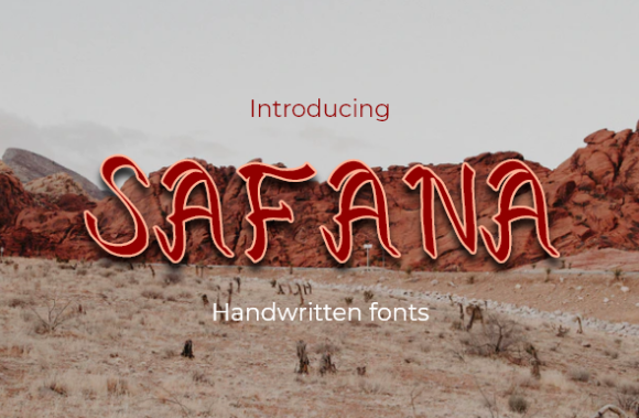 Safana: A Playful Script Handwritten Font for Makers