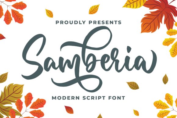 Samberia: A Sweet Script Handwritten Font for Makers