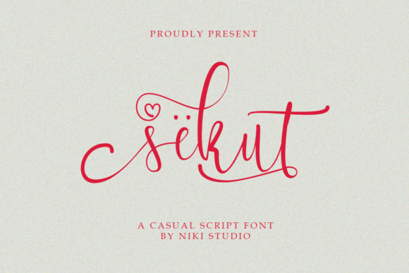Sekut Script Font for Elegant Handmade Designs