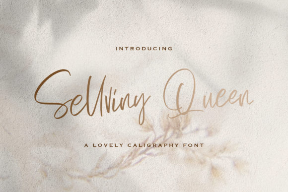 Sellviny Queen Typeface for Editorial Design