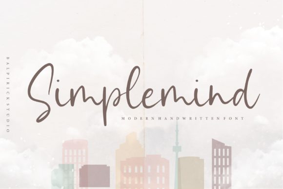 Simplemind Font: Elegant Script for Handmade Brands