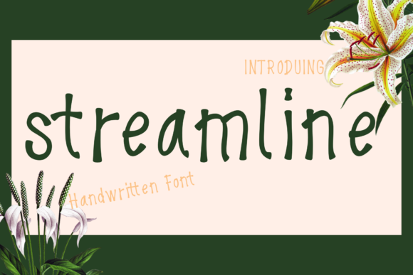 Streamline Font: The Perfect Handwritten Typeface for Crafters
